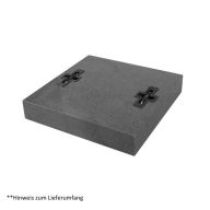  Design Beschwer-Granitplatte 55 kg | 50 x 50 x 8 cm