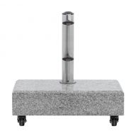 Doppler Granit-Balkonsockel 25 kg mit Rollen